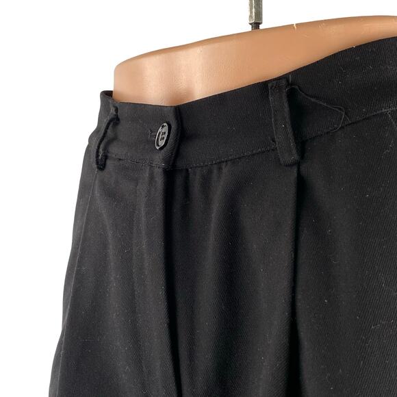 Rebelflow Women's Black High Rise Pleated Wide Leg Baggy Trousers Pants Size S - Picture 3 of 6